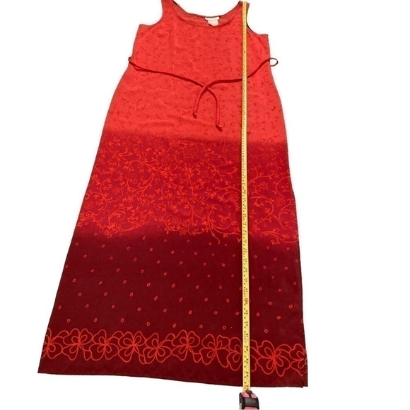 VINTAGE 90’s ombré paisley floral maxi dress with side slit - Picture 3 of 9